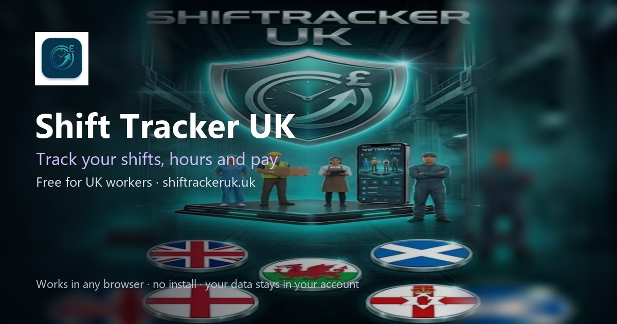 Shift Tracker UK – log your shifts, then check a payslip PDF against them